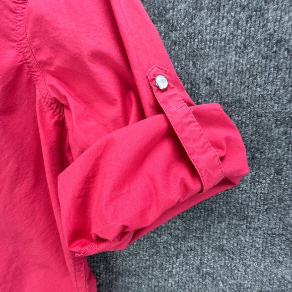 Harley Davidson Shirt Womens Large Pink Pearl Snap Embroidered Studded Bikercore - Picture 5 of 16